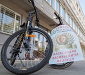 Велопробег студентов и сотрудников БГУИР, посвящённый 80-летию Александра Васильевича Медведя