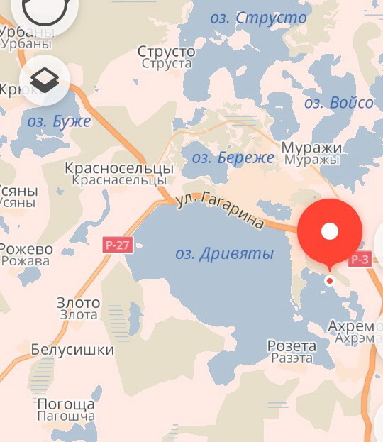 карта сок браславские озера