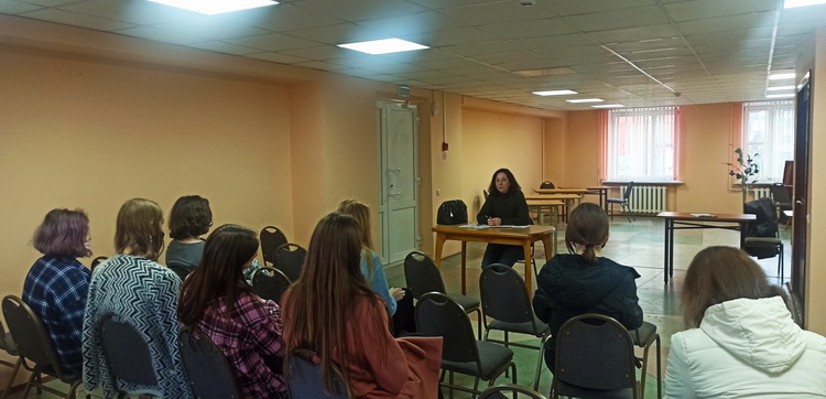 Встреча студентов общежития №2, с врачом-гинекологом УЗ «33-я городская студенческая поликлиника г. Минска»