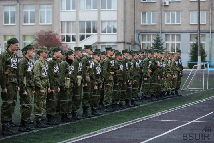Марш-бросок курсантов БГУИР
