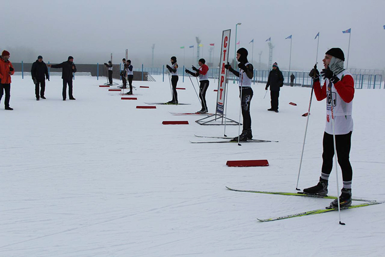 Военный факультет БГУИР победил в чемпионате по лыжным гонкам