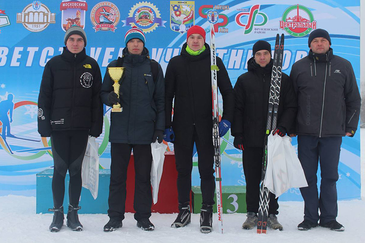 Военный факультет БГУИР победил в чемпионате по лыжным гонкам