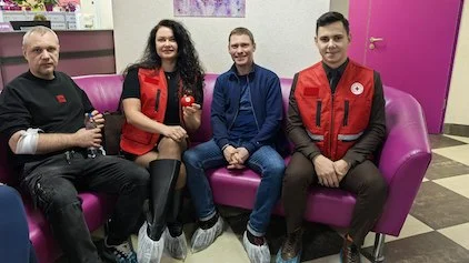 ФОТОФАКТ: активист Волонтерского центра БГУИР на Дне донора