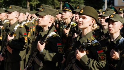 ФОТОФАКТ: курсанты первого курса БГУИР приняли Военную присягу