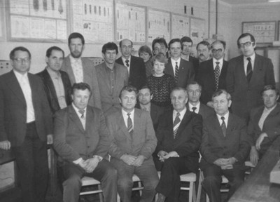 Коллектив кафедры электроники 1982 г.